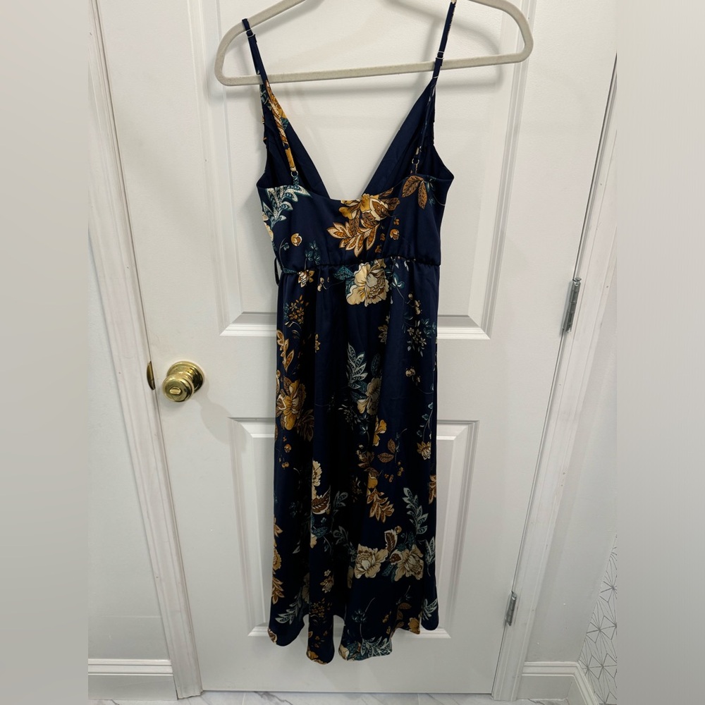 Hello Molly Falling in Style Midi Dress Navy
